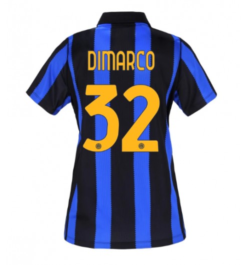 Inter Milan Federico Dimarco #32 Domácí Dres pro Dámské 2026-27 Krátký Rukáv Inter Milan Federico Dimarco #32 Domácí Dres pro Dámské 2026-27 Krátký Rukáv